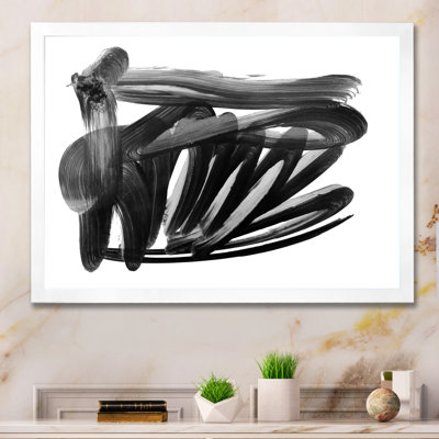 «Black Abstract Waves II», reproduction sur toile flottante