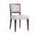 Upholstered Dining Chairs  with Curved Lines