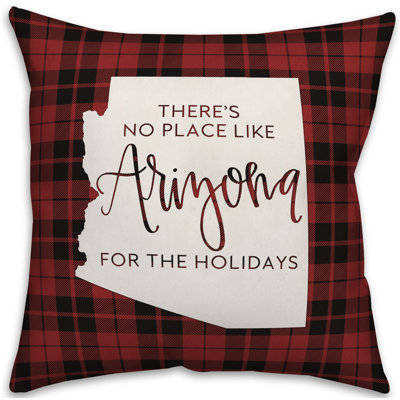  Coussin décoratif Il n'y a pas de place comme chez-soi pour les fêtes