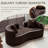 Teddy Upholstered Curved Loveseat Sofa, No Assembly Required, Space-saving Design-893316237