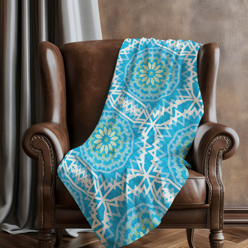 Jeté Sherpa ASB619, Bleu