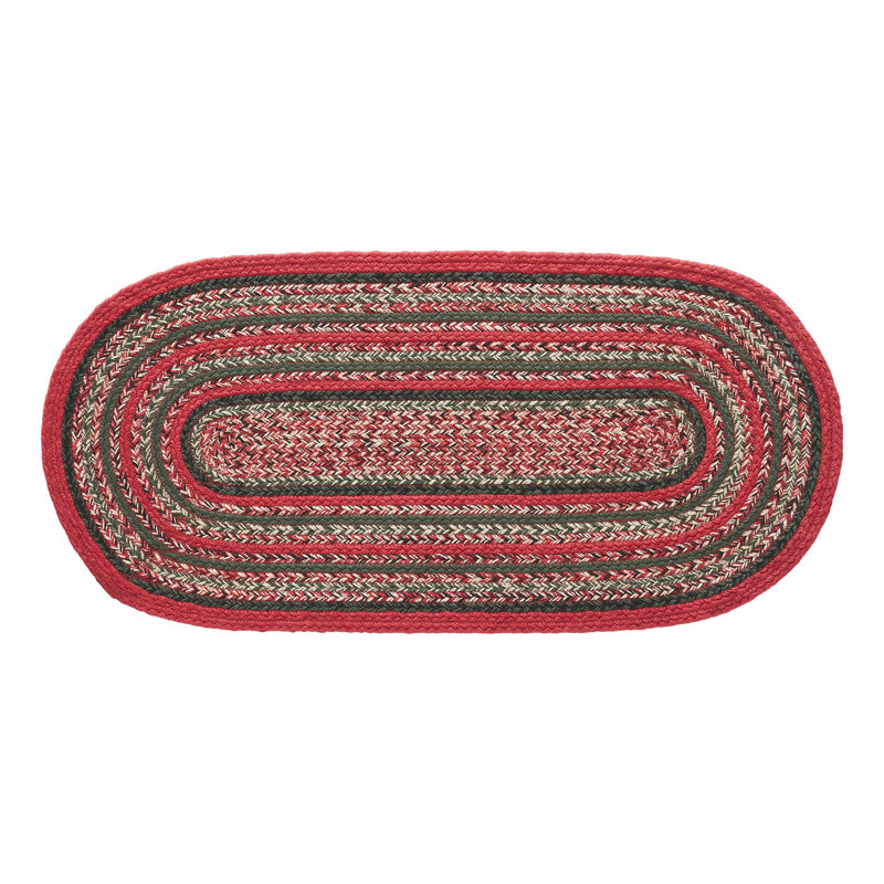 Geometric Indoor / Outdoor Rug, Oval 1'5" x 3'