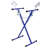 Blue Steel Folding Bumper Stand with 200 lb Capacity for Panel Support