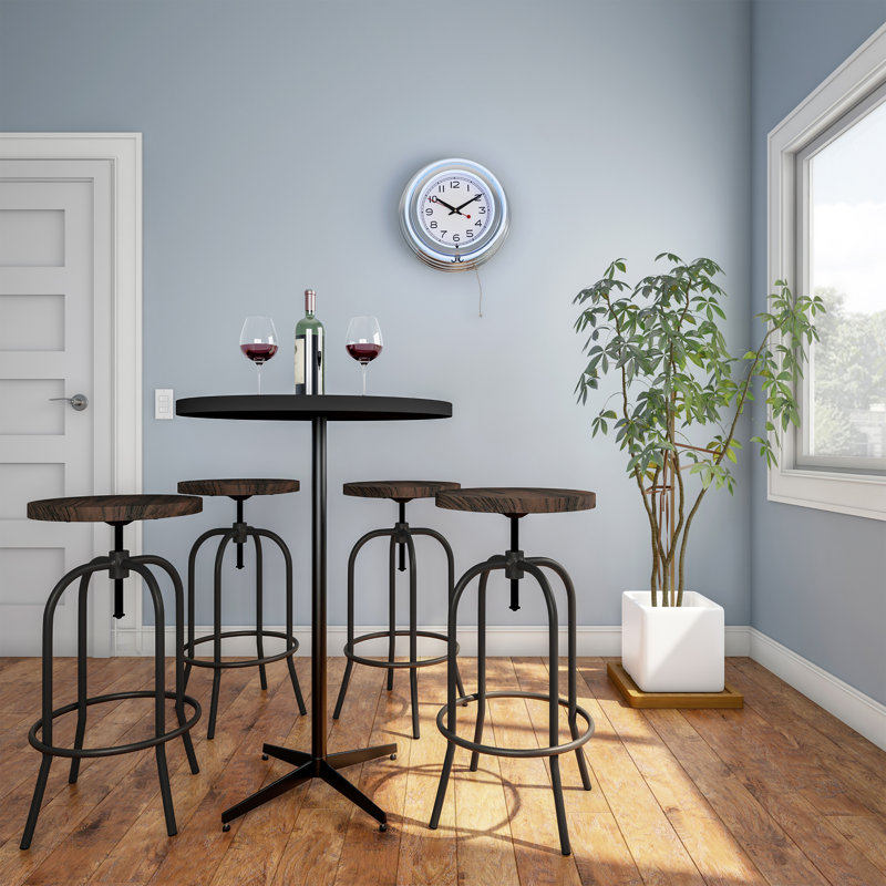 Horloge murale 14 po Atalee, Blanc