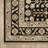 Kuester Traditonal Bordered Floral Black/ Beige Wool Blend Area Rug-1033280876