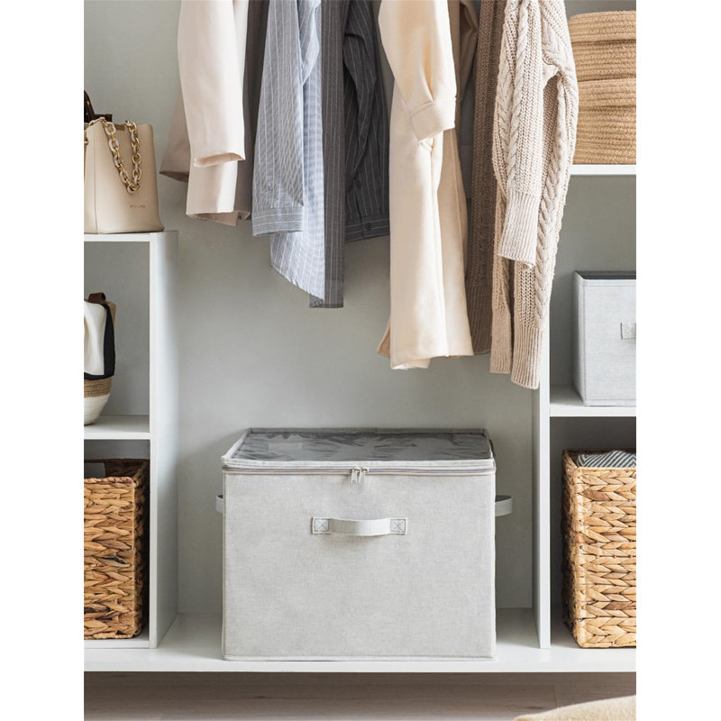 Boîte de rangement pour chaussures 16 paires, Gris