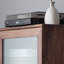 European style bookcase with glass doors