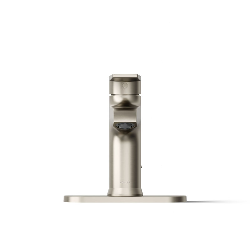 Hint Single-Handle Bathroom Sink Faucet with Escutcheon and Pop-Up Drain, 1.2 GPM, Vibrant Brushed Nickel