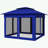 Outdoor Gazebo with Removable Zipper Netting