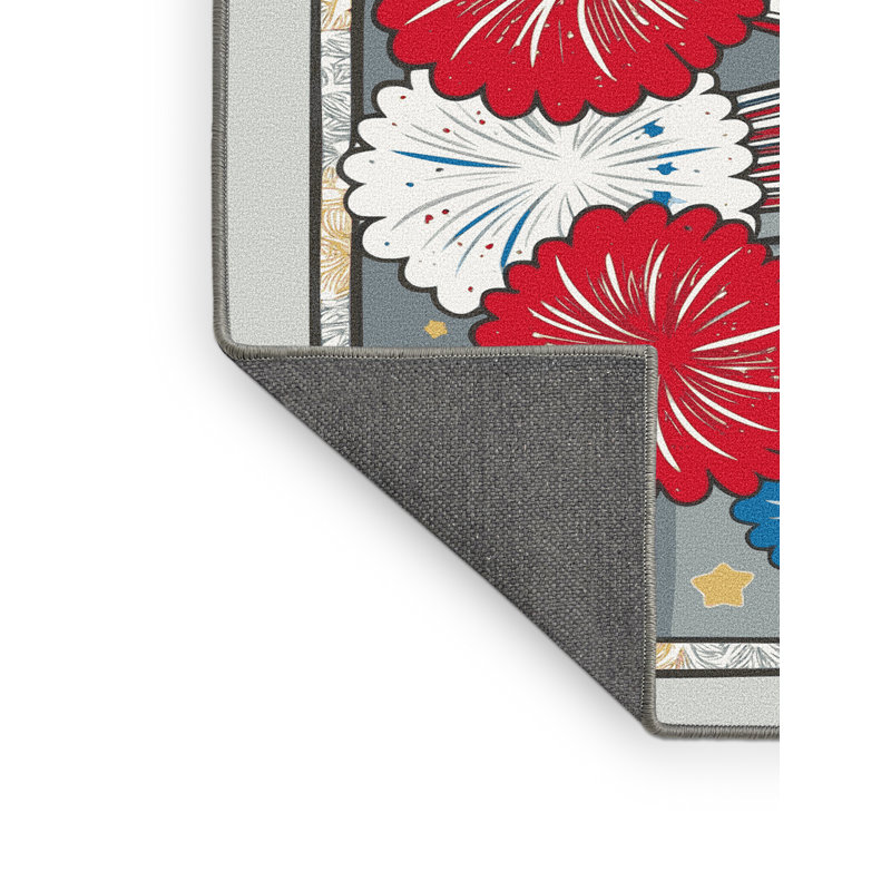 Tapis vacances des fêtes The Holiday Aisle®, Rectangle de 5 pi x 8 pi