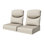 Coussin extérieur en oléfine beige Adwin
