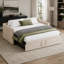 Lit de jour simple avec couchette escamotable allongée, canapé-lit rembourré, conception simple à très simple, parfaite pour la chambre d'amis, velours-606113225