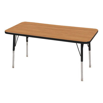 Rectangle Adjustable Height Classroom Activity Table for School and Home