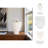 Sculptural Fluted Stoneware Porcelain 3D Print Flower Vase for Home Decor - Modern Tall Structure for Side Table Styling - Ivory & Tan-273843944