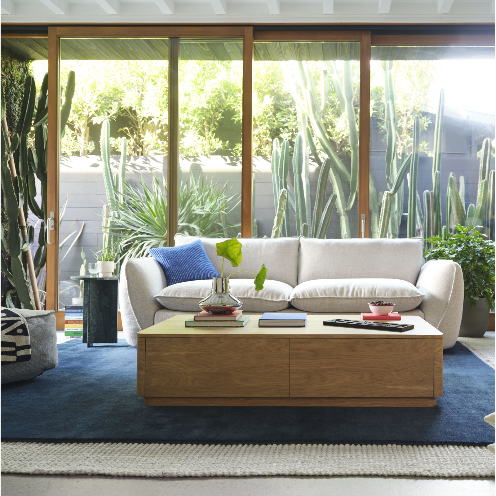 Clio Hand-Loomed Cream Wool Rug, Rectangle 10' x 14'