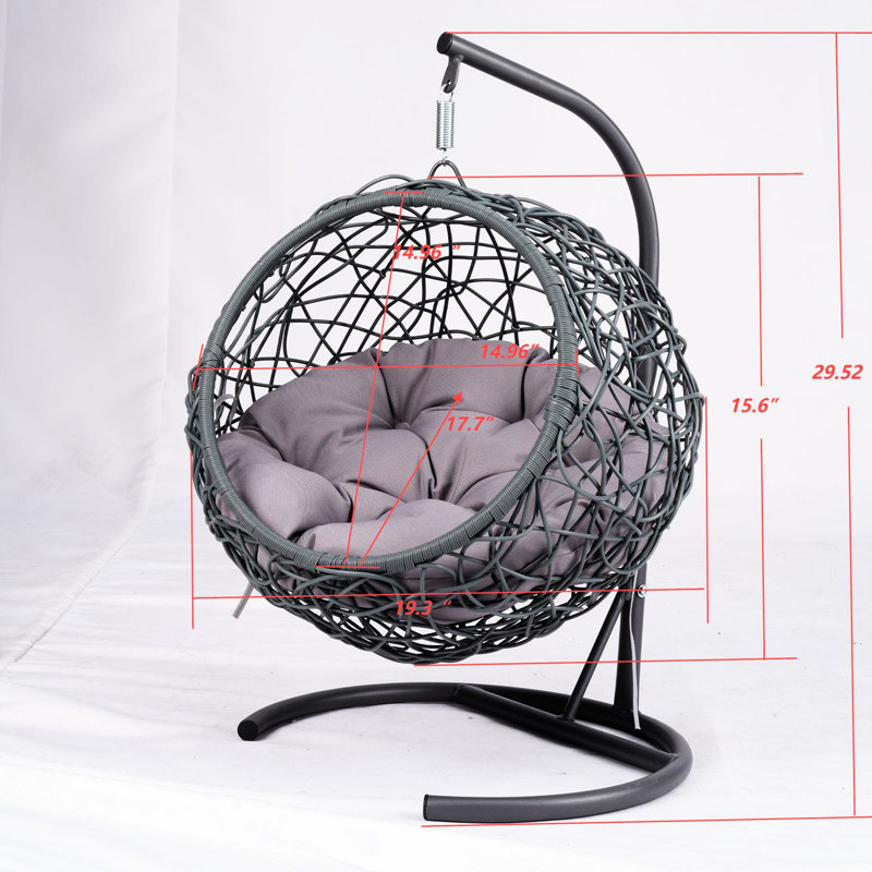 Balançoire pour chat d'intérieur et d'extérieur, jaune. Amorti pour plus de confort. Structure en métal. Conception unique. Facile à démonter et à nettoyer. Petits animaux de compagnie spacieux avec coussin de support. Pour les chats. Matériaux.