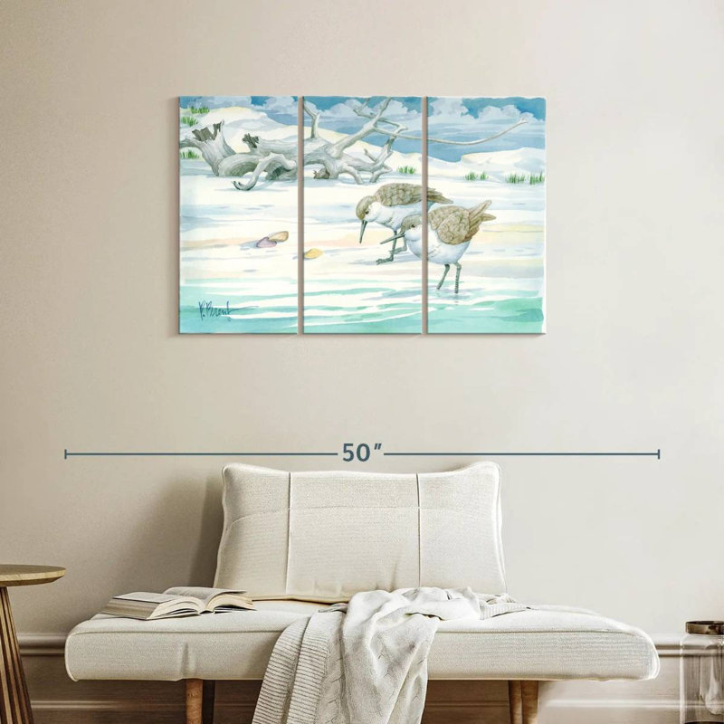 Driftwood Sandpipers, 24" H x 38" W