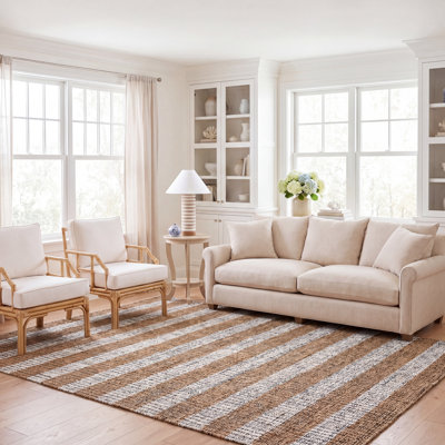 Tapis d'intérieur tissé à la main en fibre naturelle