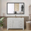Miroir de salle de bain rectangulaire surdimensionné avec cadre en aluminium noir pour montage mural vertical ou horizontal-763945897