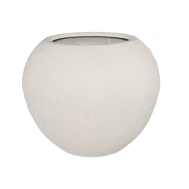 Aera Planter, Wide, Off White, Large