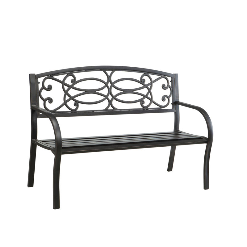Banc de jardin en acier Auxvasse