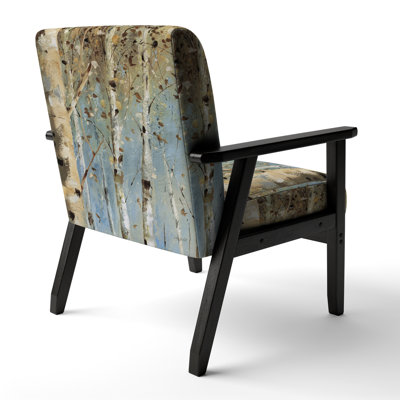 Birch Forest I - Upholstered Modern Farmhouse Accent Arm Chair