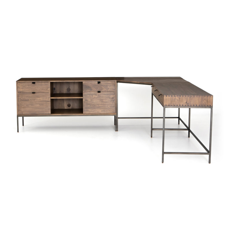 Trey Solid Wood Writing Desk, Auburn Poplar