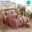 Ensemble de courtepointe surdimensionnée Vilano de Southshore Fine Linens, literie matelassée légère en microfibre doublement brossée et 2 taies d'oreiller king, king/california king, Marsala-1368851802-1368851786