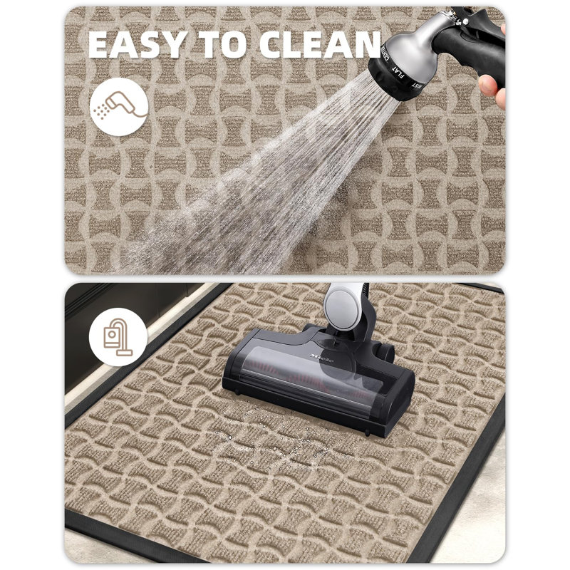 Non-Slip Outdoor Doormat, 36" W x 60" L, Khaki