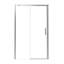 Porte de douche, porte de douche coulissante en aluminium avec quincaillerie en acier inoxydable durable