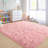 5 ft x 8 ft Soft Fluffy Area Rug,Plush Memory Foam Rug with Non-Slip Backing,Pink-1842744452-1842490197