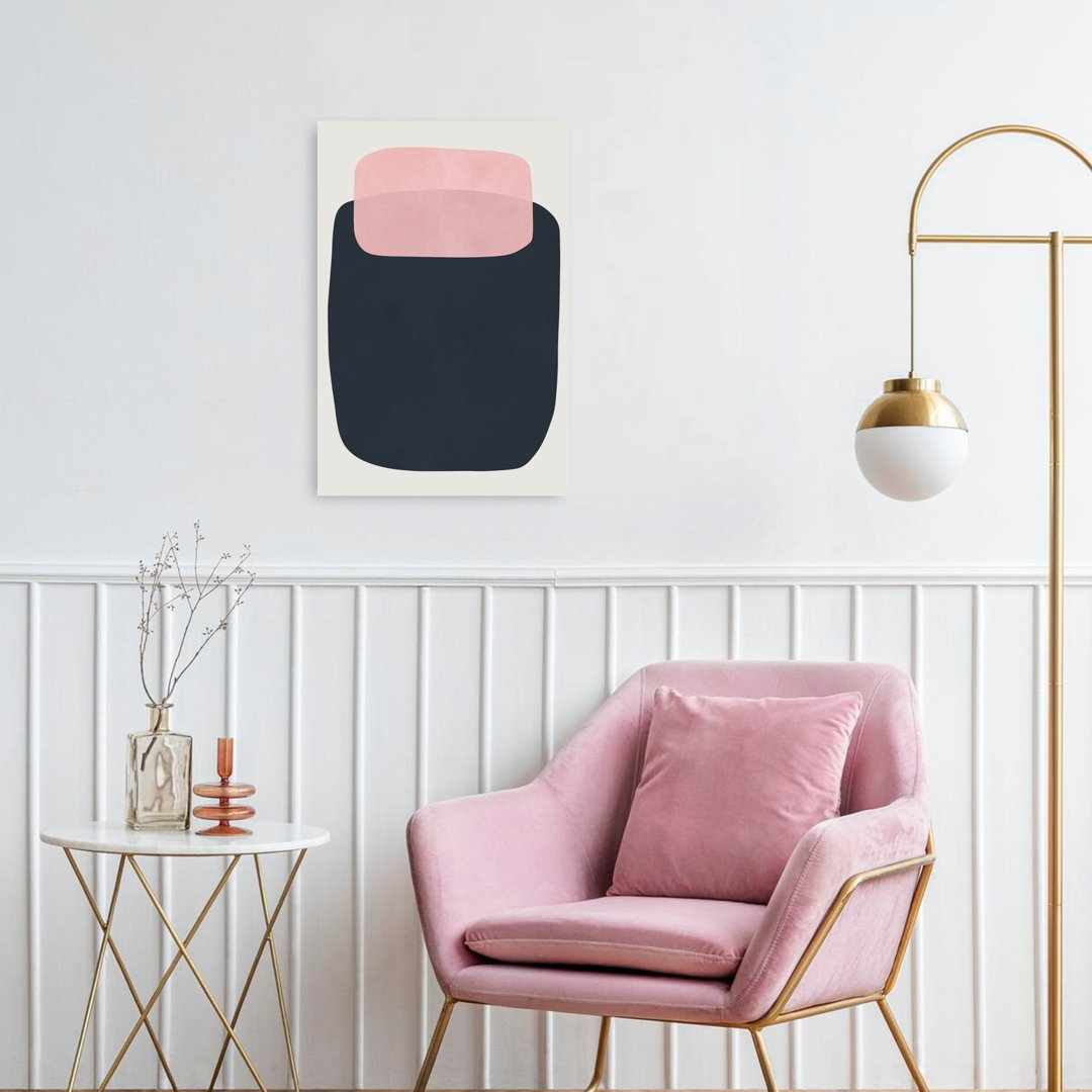 Soft Abstract Shapes Abstract Contemporary Geometric Wall Art Print