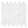 Channing 1-in. x 2.5-in. Elongated Hex Marble Look Polished Natural Stone Wall & Floor Mosaic Tile