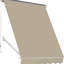 Pare-soleil rétractable pour balcon et patio, accoudoir rabattable de 6 pi, protection, aluminium robuste, blanc crème