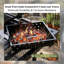 Barbecue argentin avec table d'appoint pliable 28 po Argentine