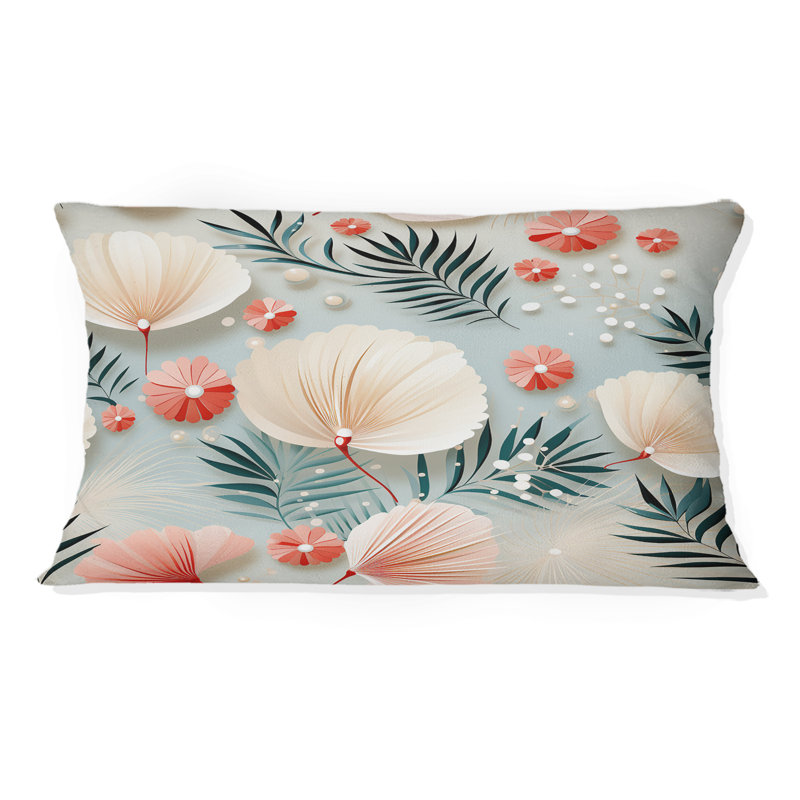  Polyester Lumbar Rectangular Pillow Cover & Insert