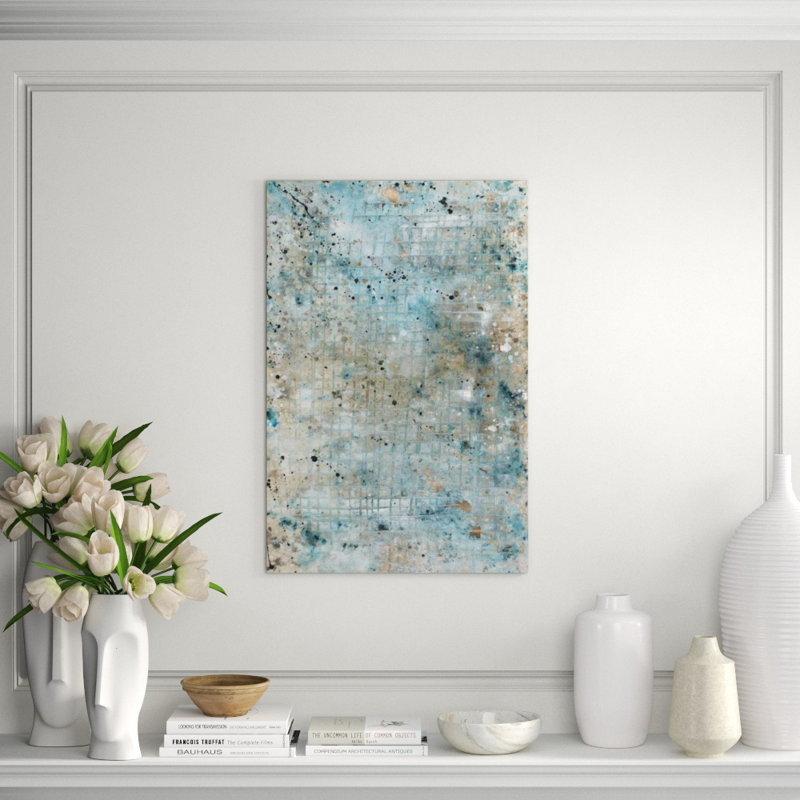 Urban Blues Print by Samuel Kane, Glass Coat, 36" H x 24" W x 1.5" D
