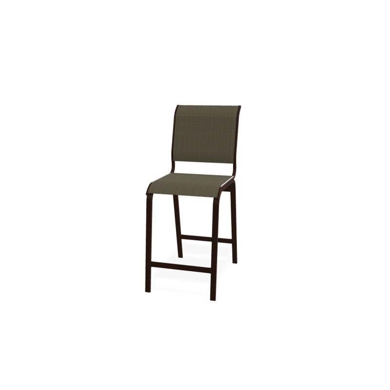 Tabouret de bar 26 po Holna, Kona texturé, Tweed Sunbrella® brun