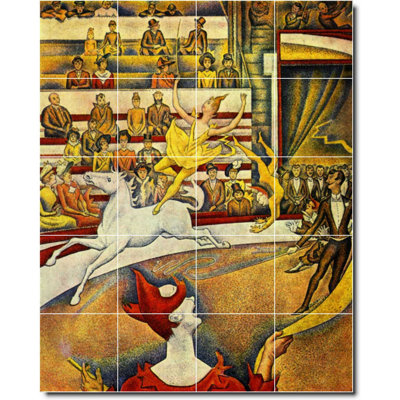 48" x 60" Ceramic Painting Decorative Mural Tile 12" x 12"