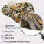 Horloge murale jaune et crème Mahar-701762741