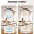52in Dual-Sided 5 Blades Flush Mount Ceiling Fan with Light, 6-Speed Low Noise DC Motor Reversible Airflow-2055234134