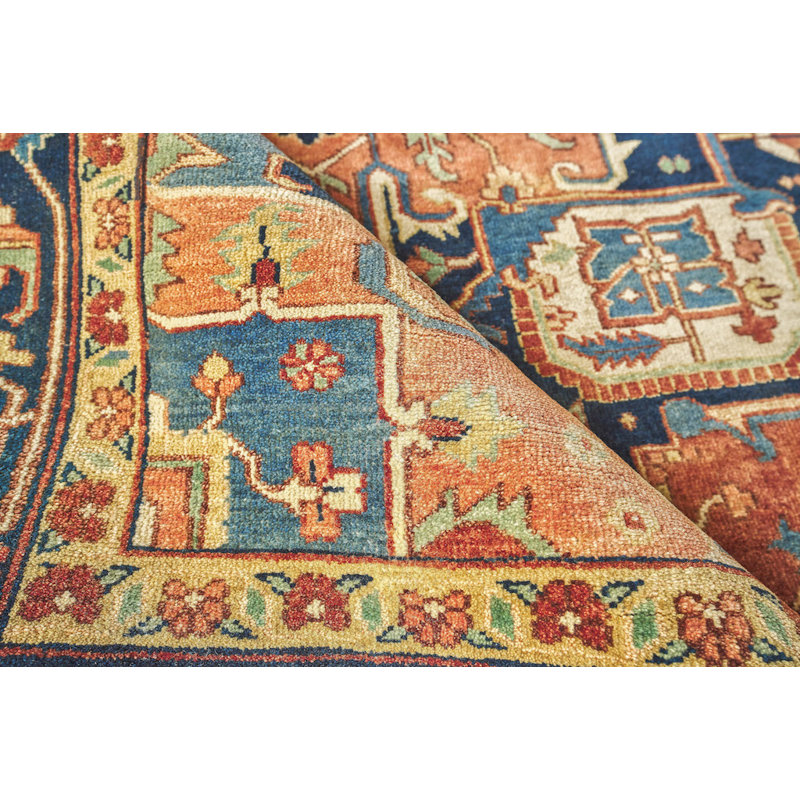 Antique Weave Serapi Wool Oriental Area Rug, Rectangle 14' x 18'