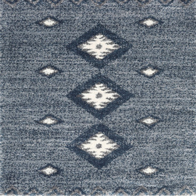 Tapis de zone gris foncé contemporain