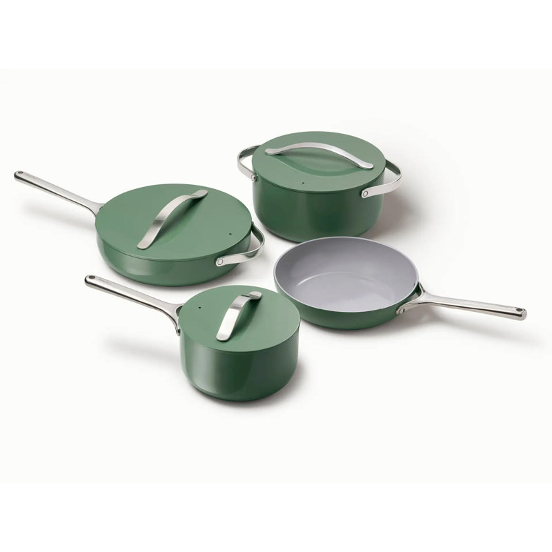 Caraway Non-Toxic Ceramic Nonstick Cookware Set, Sage