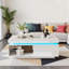 Omer Pedestal Coffee Table with Storagez