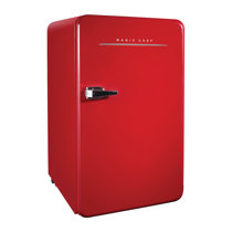 Magic Chef MCBR440B2 Black 20 Inch Wide 4.4 Cu. Ft. Compact Refrigerator  with Freezer 