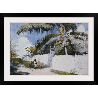 " A Garden In Nassau, 1885 " by Winslow Homer