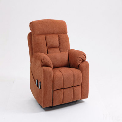 Elderly Electric Lift Chair - 180° Tilt, Heating/Massage, 2 Pockets/Cup Holders, 4 OKIN Motors