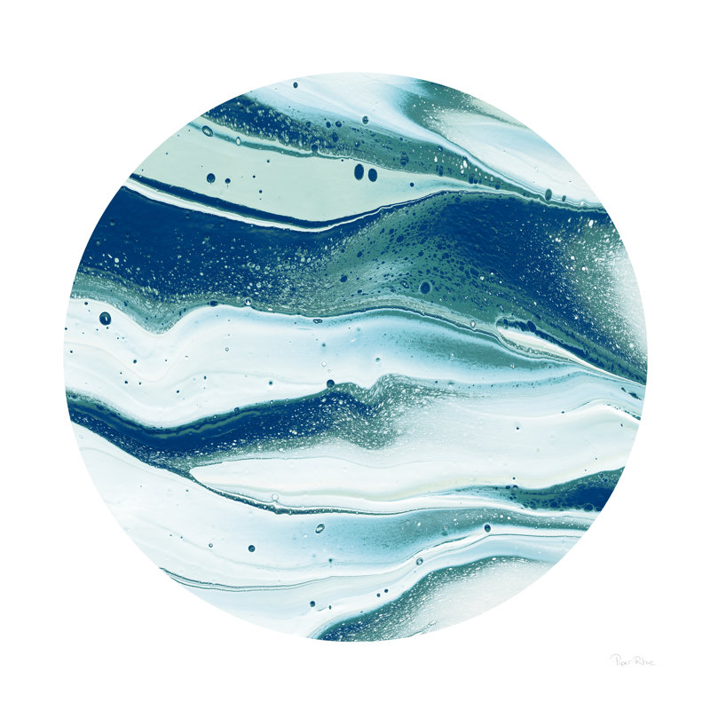 «Turbulence I» par Piper Rhue - reproduction d'art sur toile tendue, H 30 po x l 30 po, Non, Cadre simple argenté