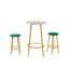 Ensemble de table de bar 3 pièces avec 2 tabourets de bar - table de pub moderne